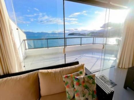 卡拉瓜塔图巴Linda Cobertura Duplex, Pe Na Areia,Vista Linda.公寓 外观 照片