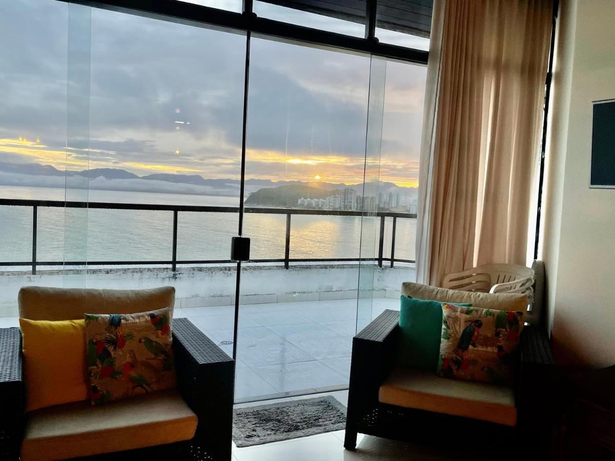 卡拉瓜塔图巴Linda Cobertura Duplex, Pe Na Areia,Vista Linda.公寓 外观 照片