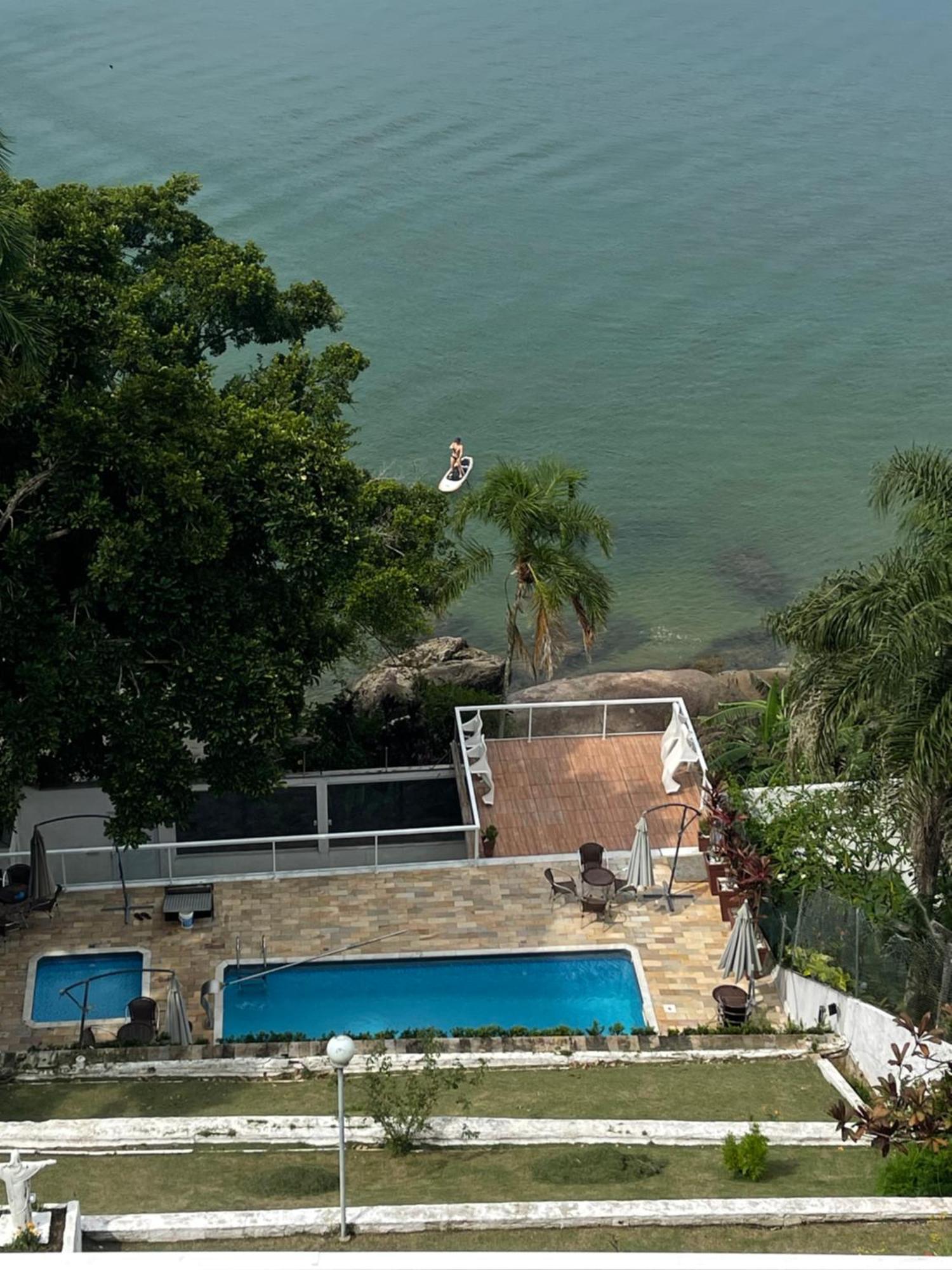 卡拉瓜塔图巴Linda Cobertura Duplex, Pe Na Areia,Vista Linda.公寓 外观 照片